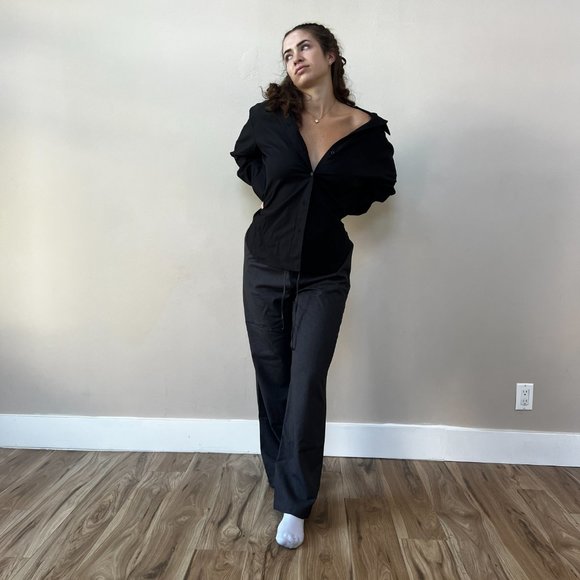 Reformation Tops - Reformation Will Oversized Shirt | Black 🎉Last One 🎀 NEW